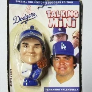 Fernando Valenzuela talking mini keychain. 
Special collector’s Dodger edition.